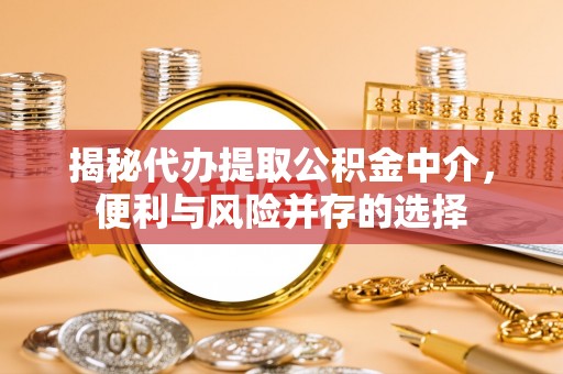 中堂揭秘代办提取公积金中介，便利与风险并存的选择