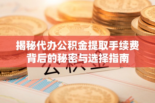 中堂揭秘代办公积金提取手续费背后的秘密与选择指南
